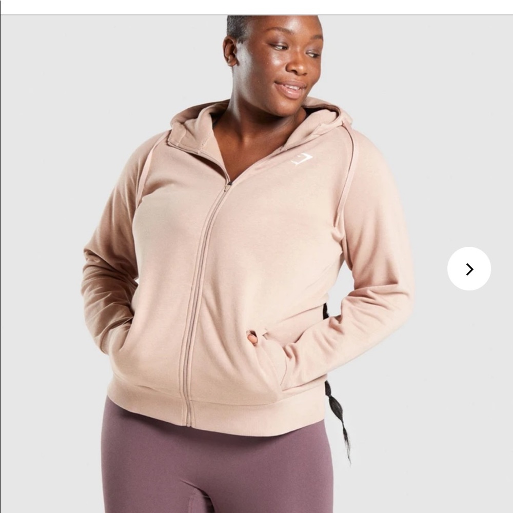 Gymshark Taupe full zip sweater🤩